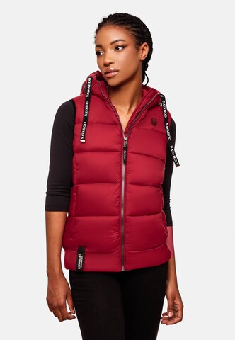 Gilet 'Kassidy' NAVAHOO en rouge : devant