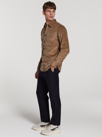 Shiwi Comfort Fit Hemd in Braun