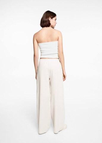 MANGO TEEN Wide leg Pants 'Olimpiap' in Beige