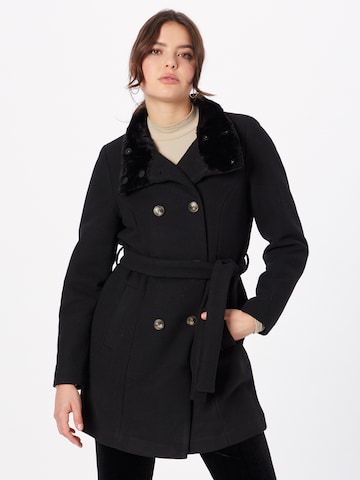 VERO MODA Between-Seasons Coat in Black: front