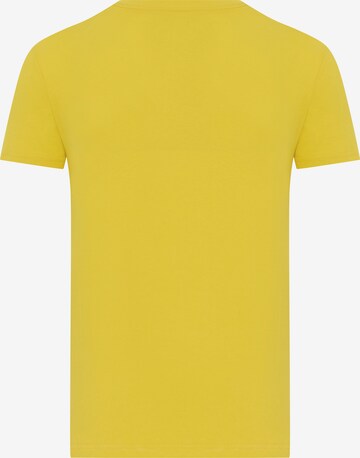 DENIM CULTURE T-Shirt 'Barris' in Gelb