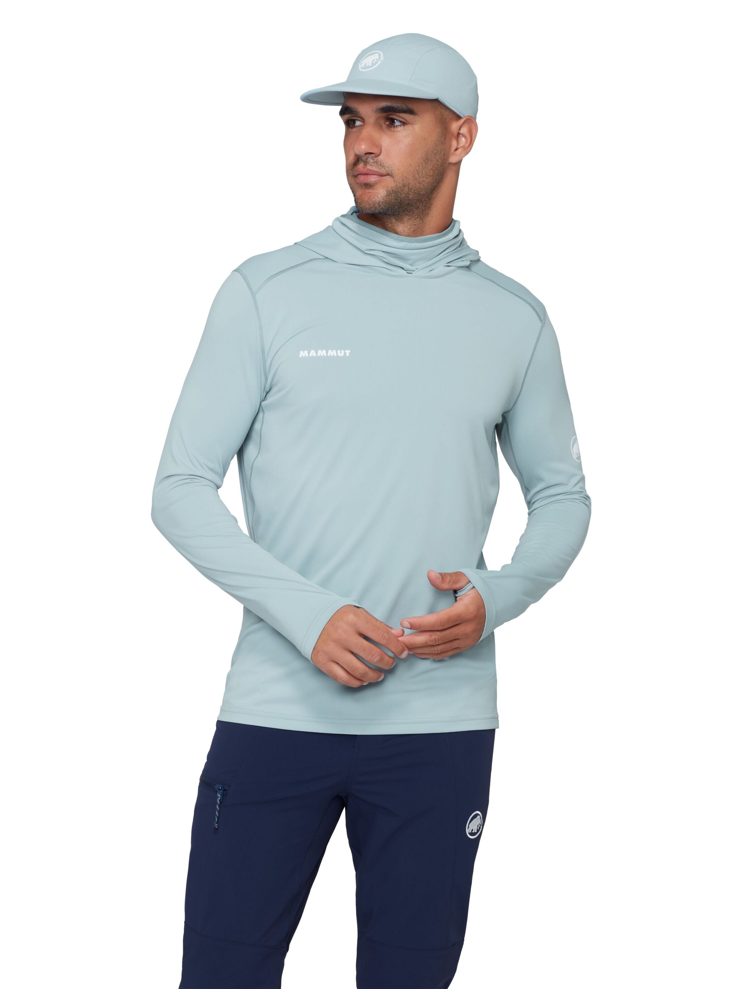 MAMMUT Athletic Sweatshirt in Blue: front