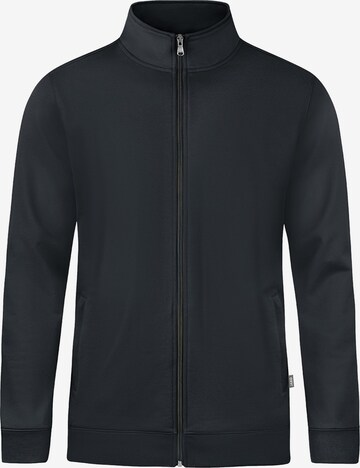 JAKO Athletic Zip-Up Hoodie in Grey: front