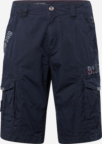 CAMP DAVID Cargo Pants in Blue: front