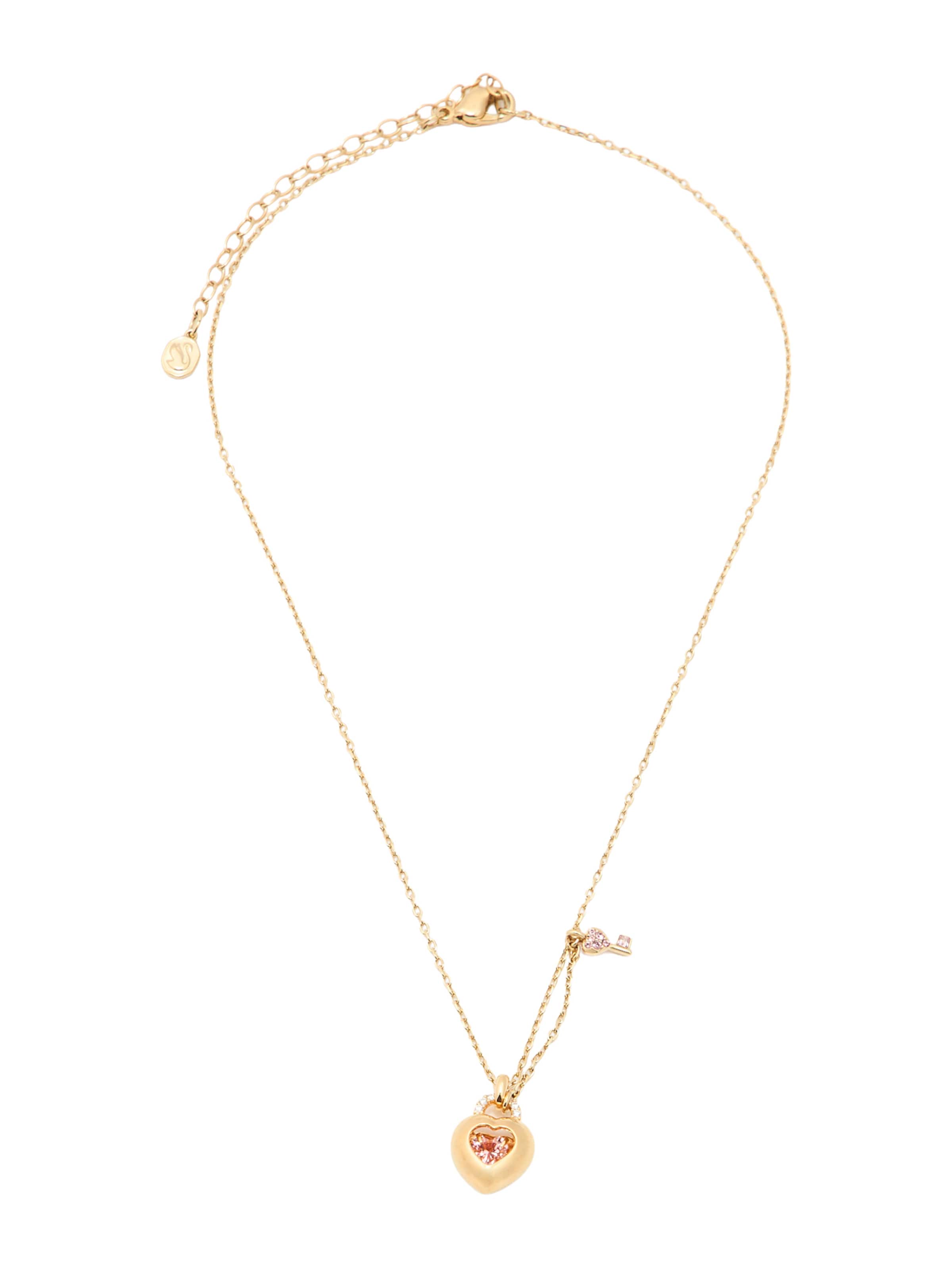 Swarovski - Cadena en oro: frente