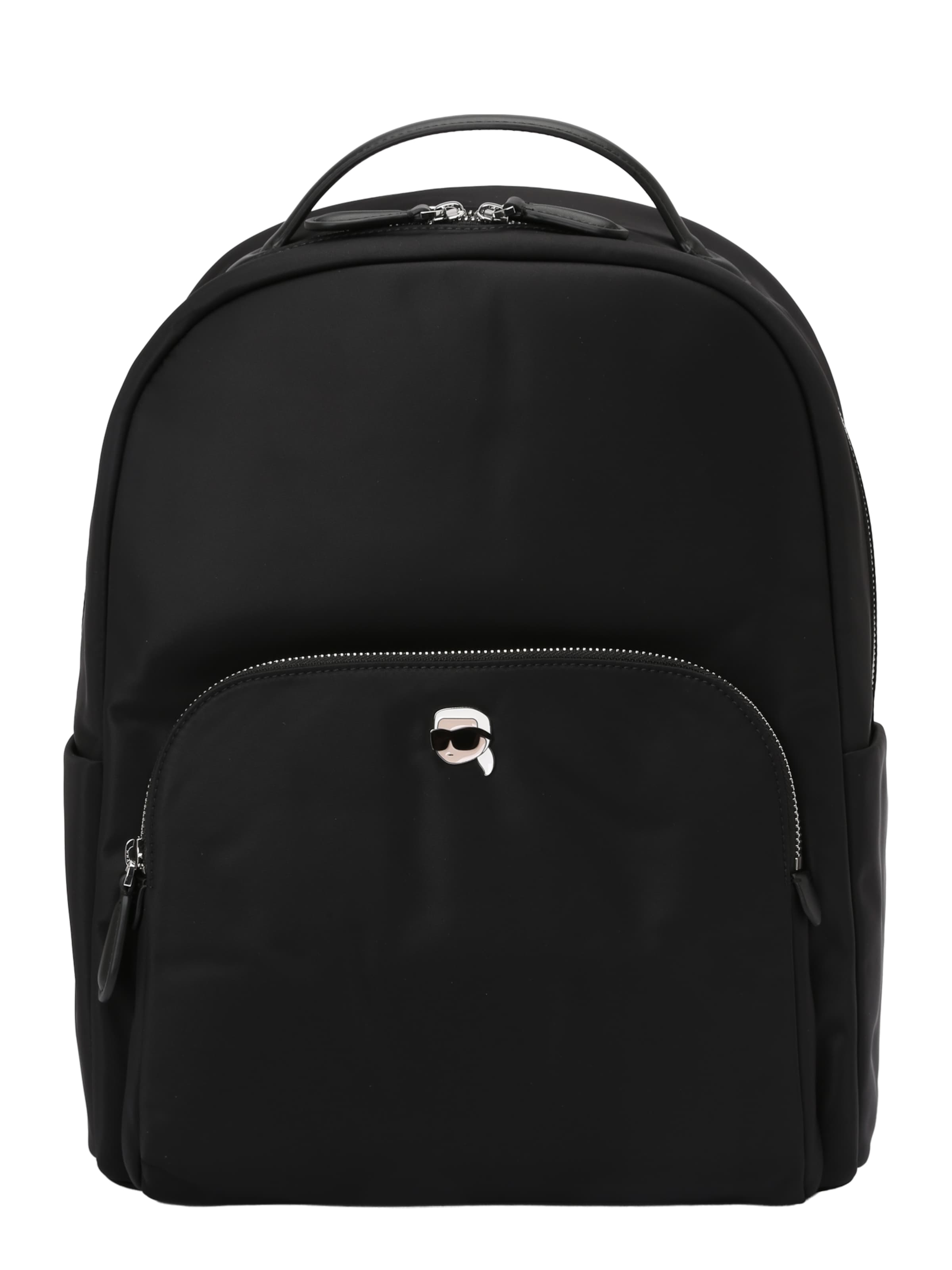 Karl Lagerfeld - Mochila 'IKON' em preto: frente