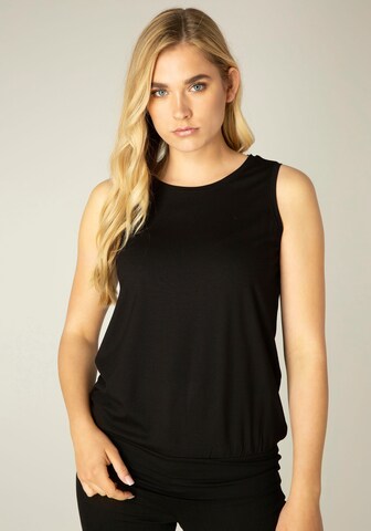 BASE LEVEL Top in Black: front