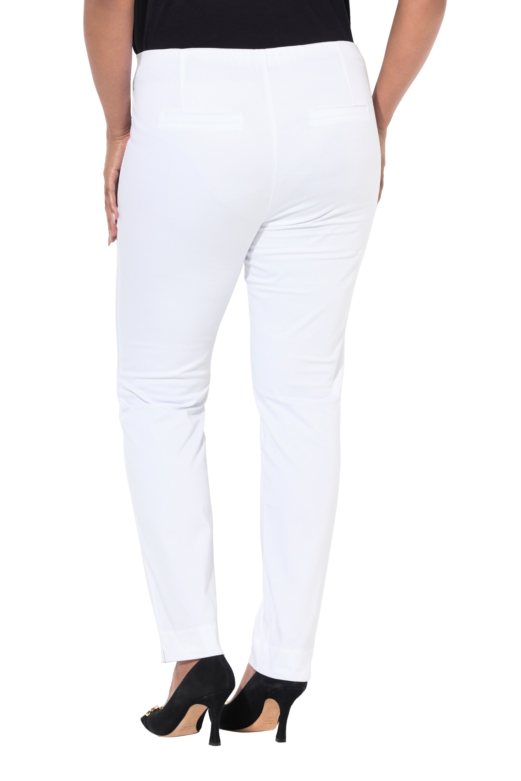 Ulla Popken Slimfit Hose in Weiß
