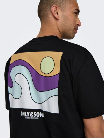 Only & Sons Shirt 'KOLE' in Zwart