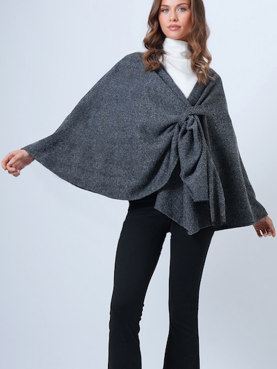 Trend Alaçatı Stili Pončo, krāsa - pelēks, Preces skats