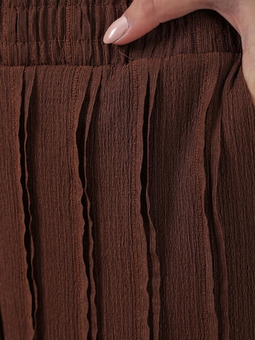Wide Leg Pantalon Bigdart en marron