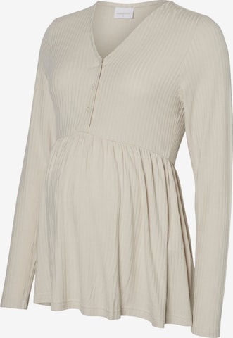 T-shirt MAMALICIOUS en gris : devant