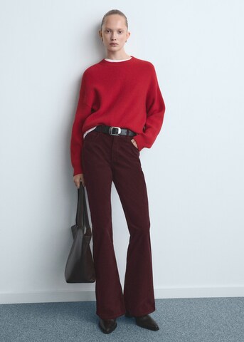 MANGO Flared Jeans in Red