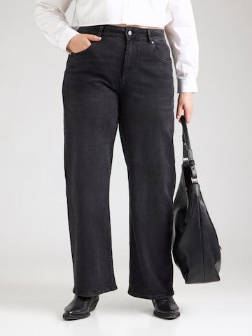 ONLY Carmakoma Wide leg Jeans 'CARZENIA' in Black: front