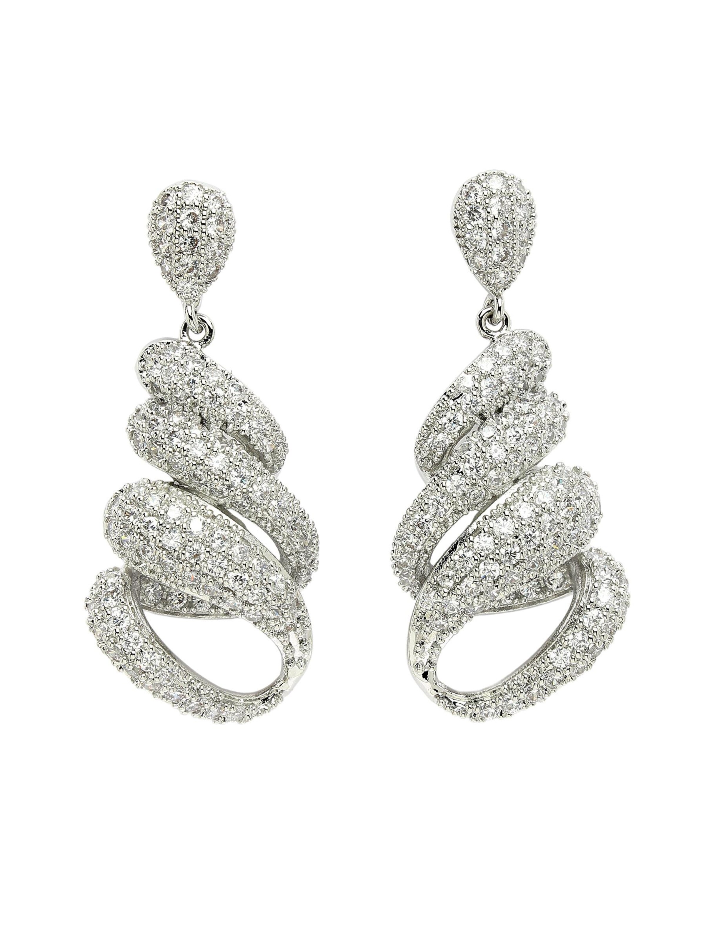 AVANT-GARDE PARIS Oorbellen 'Stefaniaya' in de kleur Zilver, Productweergave