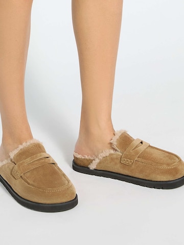 Dune LONDON Mules 'Goldy' in Beige