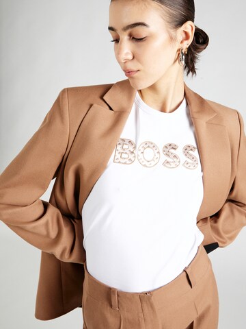 BOSS - Camisa 'Eventsa4' em branco