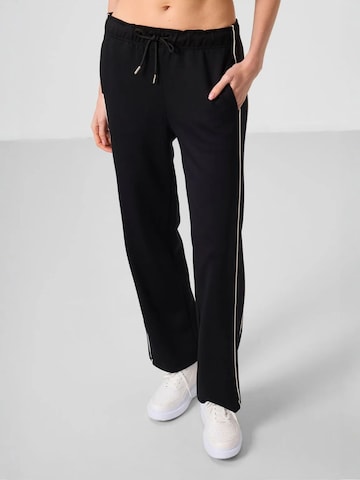 Wide Leg Pantalon Tommy Life en noir