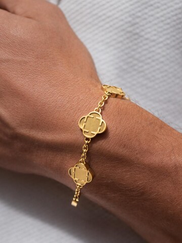 Eternal Bracelet 'Raw Clover' in Gold