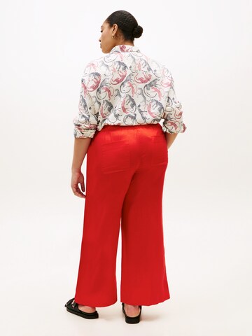 Tommy Hilfiger Curve Широкий Штаны 'ESS' в Оранжевый