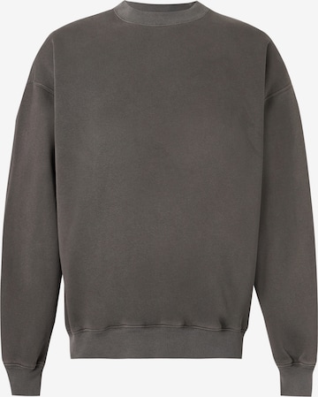 Abercrombie & FitchSweater majica 'ESSENTIAL' - siva boja: prednji dio