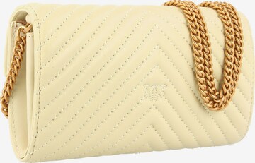 PINKO Clutch 'Love One' in Yellow