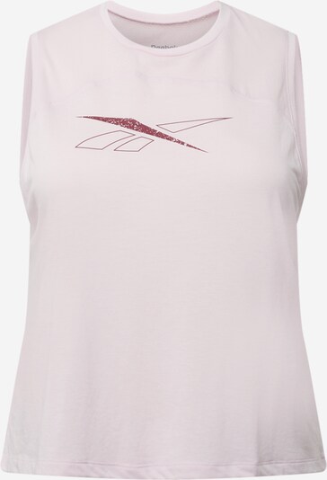 Sport top Reebok Sport pe roz pitaya / roz pastel, Vizualizare produs