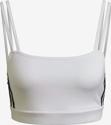 ADIDAS ORIGINALS Bustier Top in Weiß: predná strana