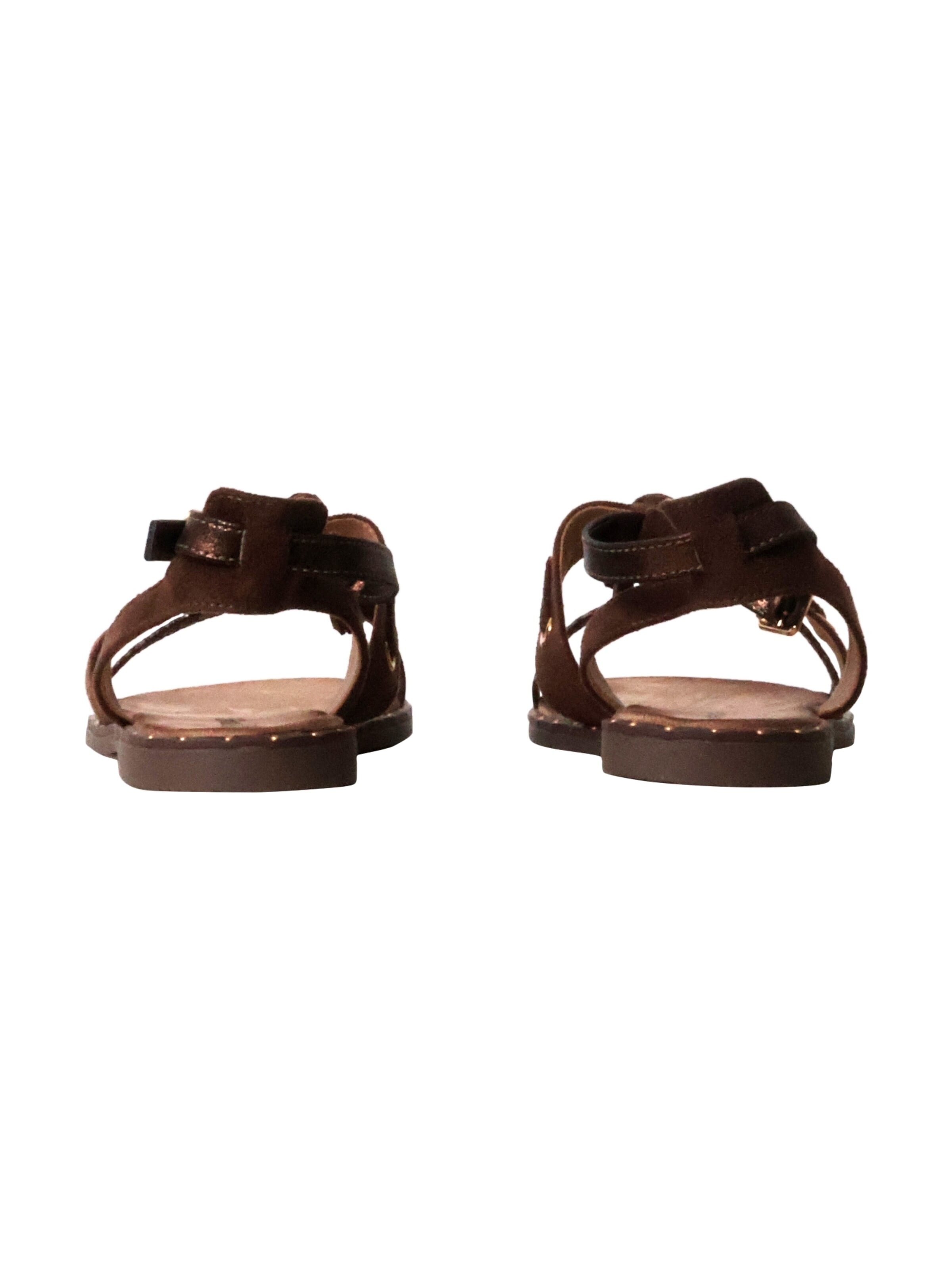 Super Mode - Sandalias 'Flache Sandalen mit Riemchen' en marrón