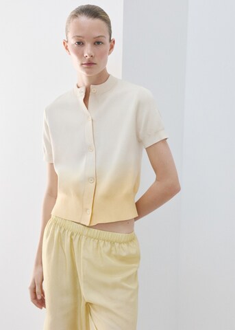 MANGO Knit Cardigan 'cesarita' in Beige: front