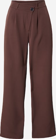 Hailys Pleat-Front Pants 'Grace' in Brown: front