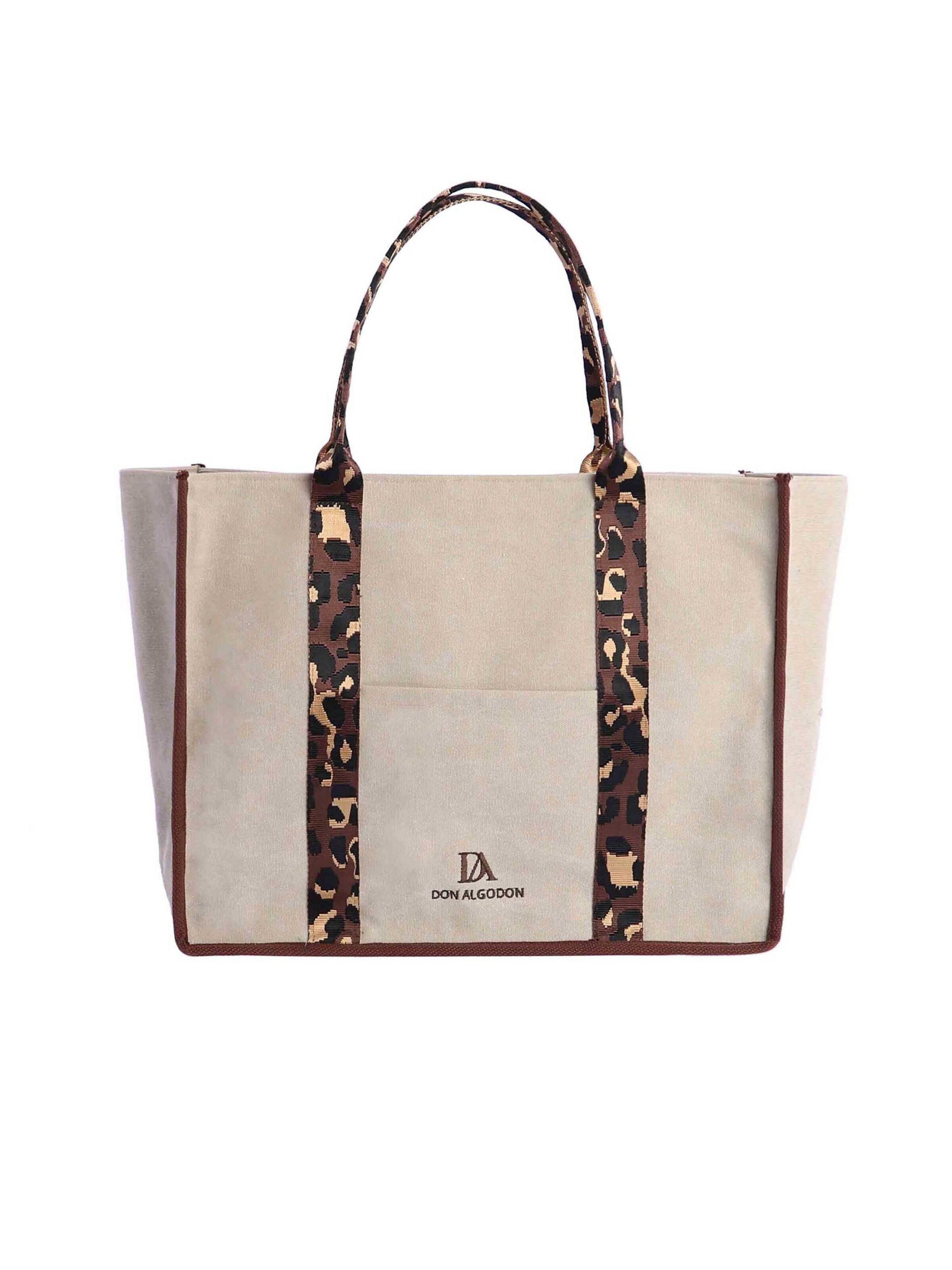 Don Algodon - Shopper 'Columbretes' en beige: frente