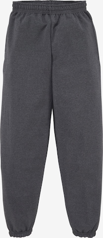 FRUIT OF THE LOOM Tapered Pants in Grey: front
