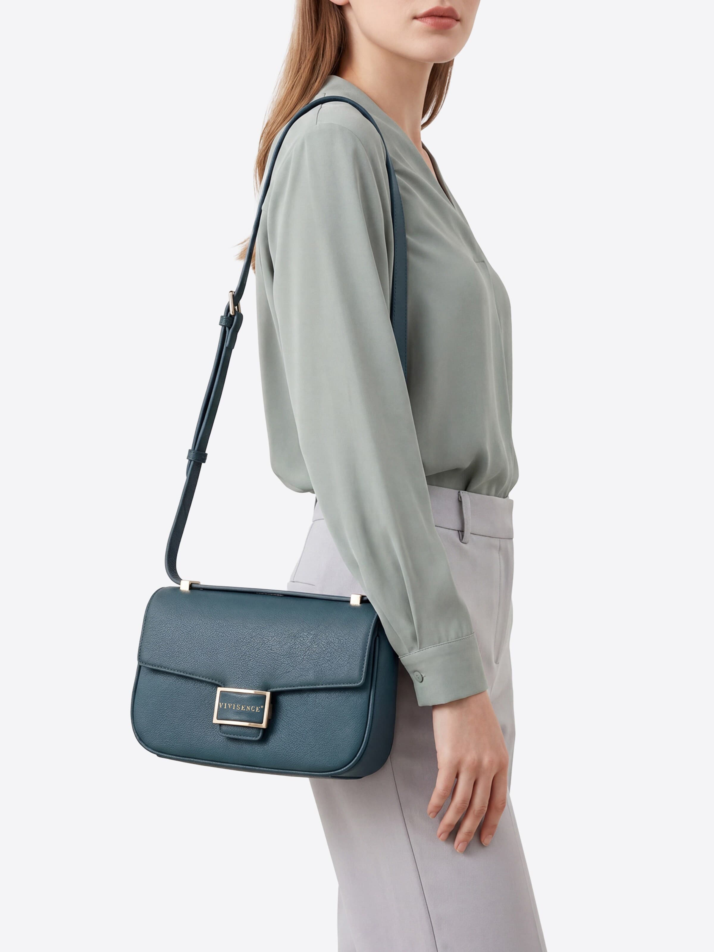 Vivisence Shoulder Bag 'T0026' in Blue: front