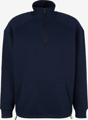 TOM TAILOR DENIM - Sweatshirt em azul: frente