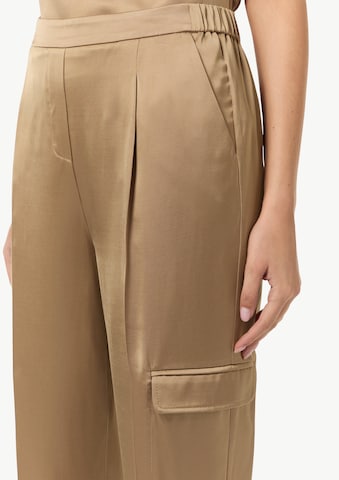 Effilé Pantalon à plis COMMA en marron