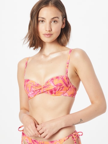 Hunkemöller Balkonetka Góra bikini 'Tulum' w kolorze różowy: przód