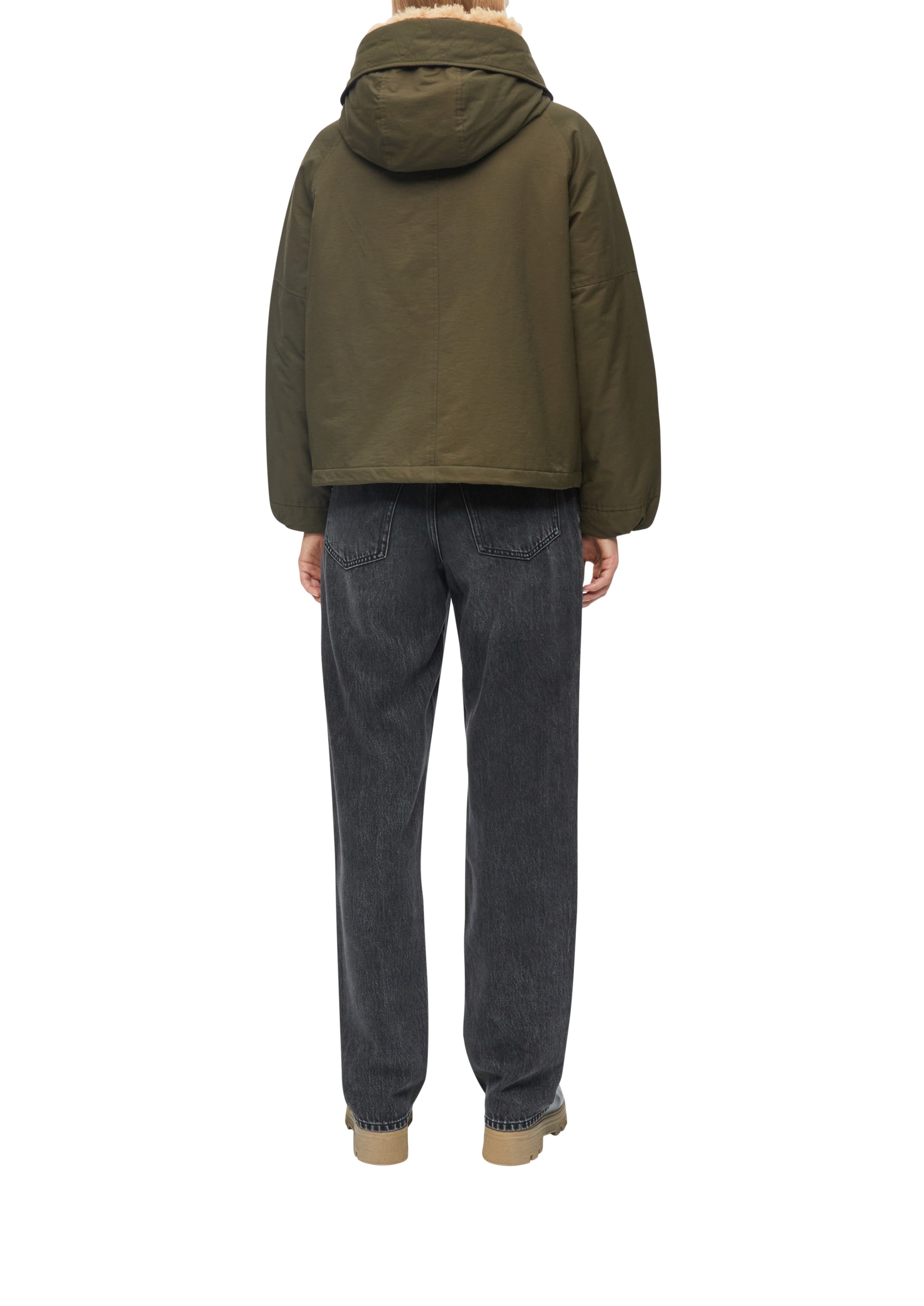 s.Oliver Winter Jacket in Green: back