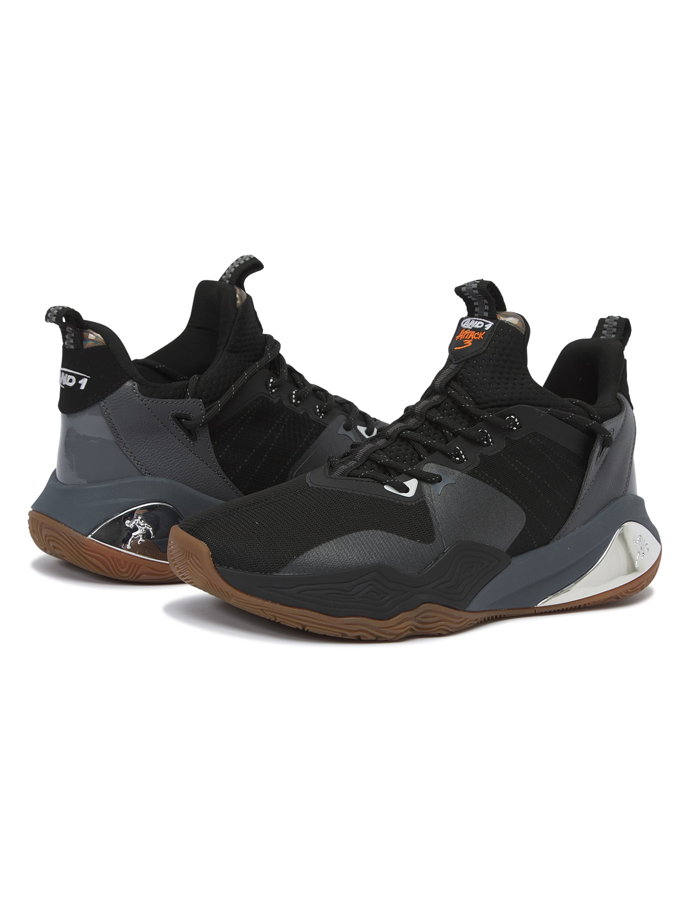 Baskets basses 'Angriff 3.0' AND1 en noir