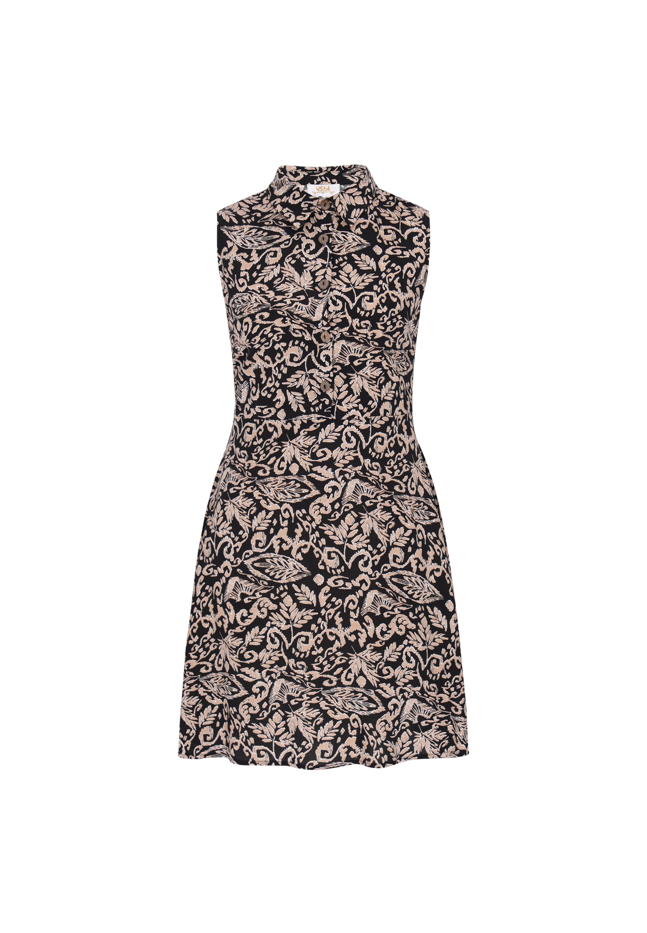 usha FESTIVAL Jurk in Zwart: voorkant