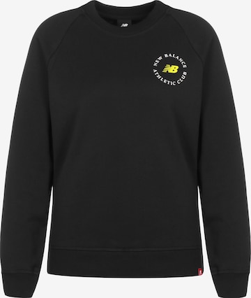 new balance Sweatshirt 'Athletic Club' in Black: front