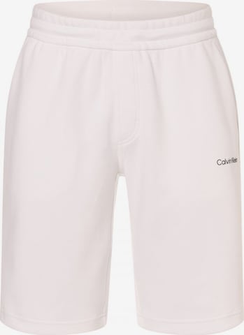 Calvin Klein Regular Pants ' ' in White: front