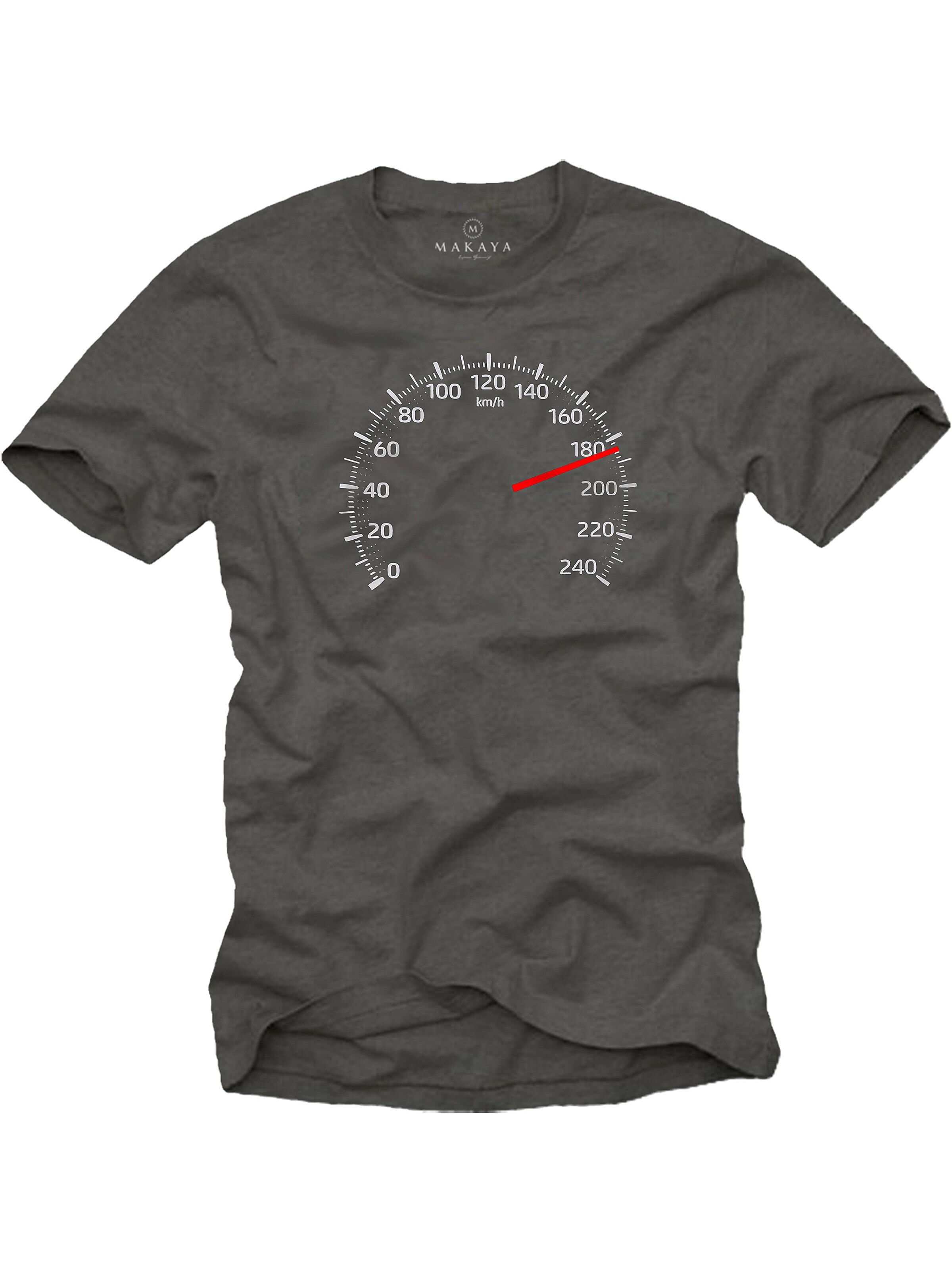 MAKAYA Shirt 'Tacho 180' in Grey: front