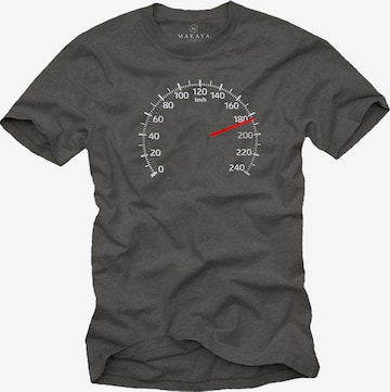 MAKAYA Shirt 'Tacho 180' in Grey: front