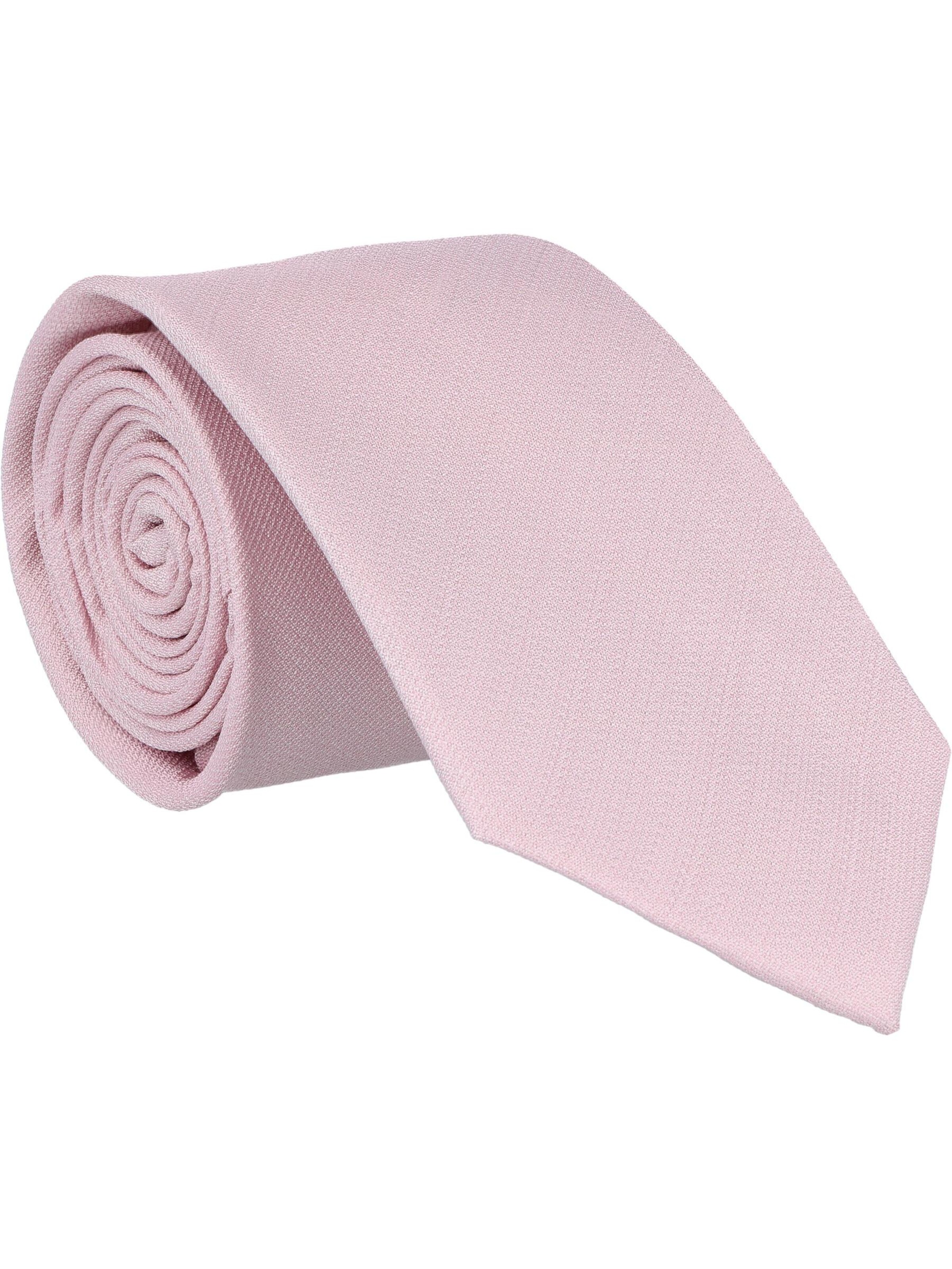 WILLEN Krawatte 'Uni Struktur'‌‌‌‌‌‌ in Pink: Vorderseite