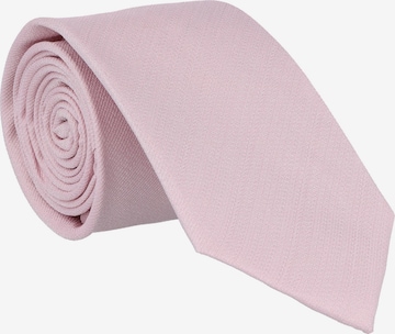 WILLEN Krawatte 'Uni Struktur' in Pink: Vorderseite