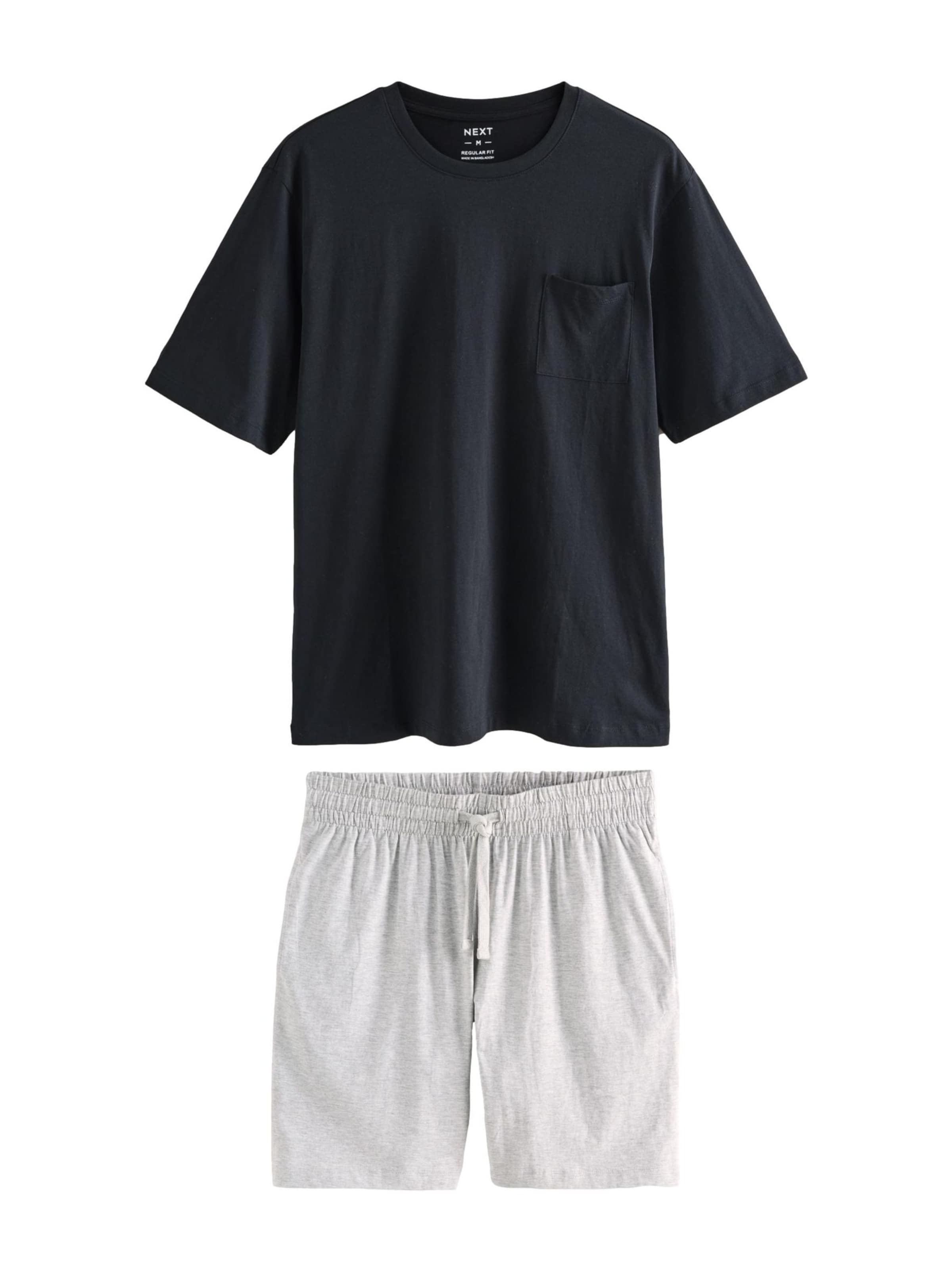 Next Piżama krótka w kolorze szary: przód