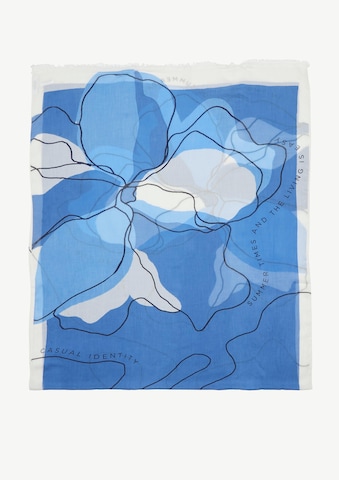 comma casual identity Scarf in Blue: front