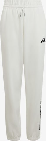 ADIDAS SPORTSWEAR Sporthose 'Slogan Fleece' in Weiß: Vorderseite