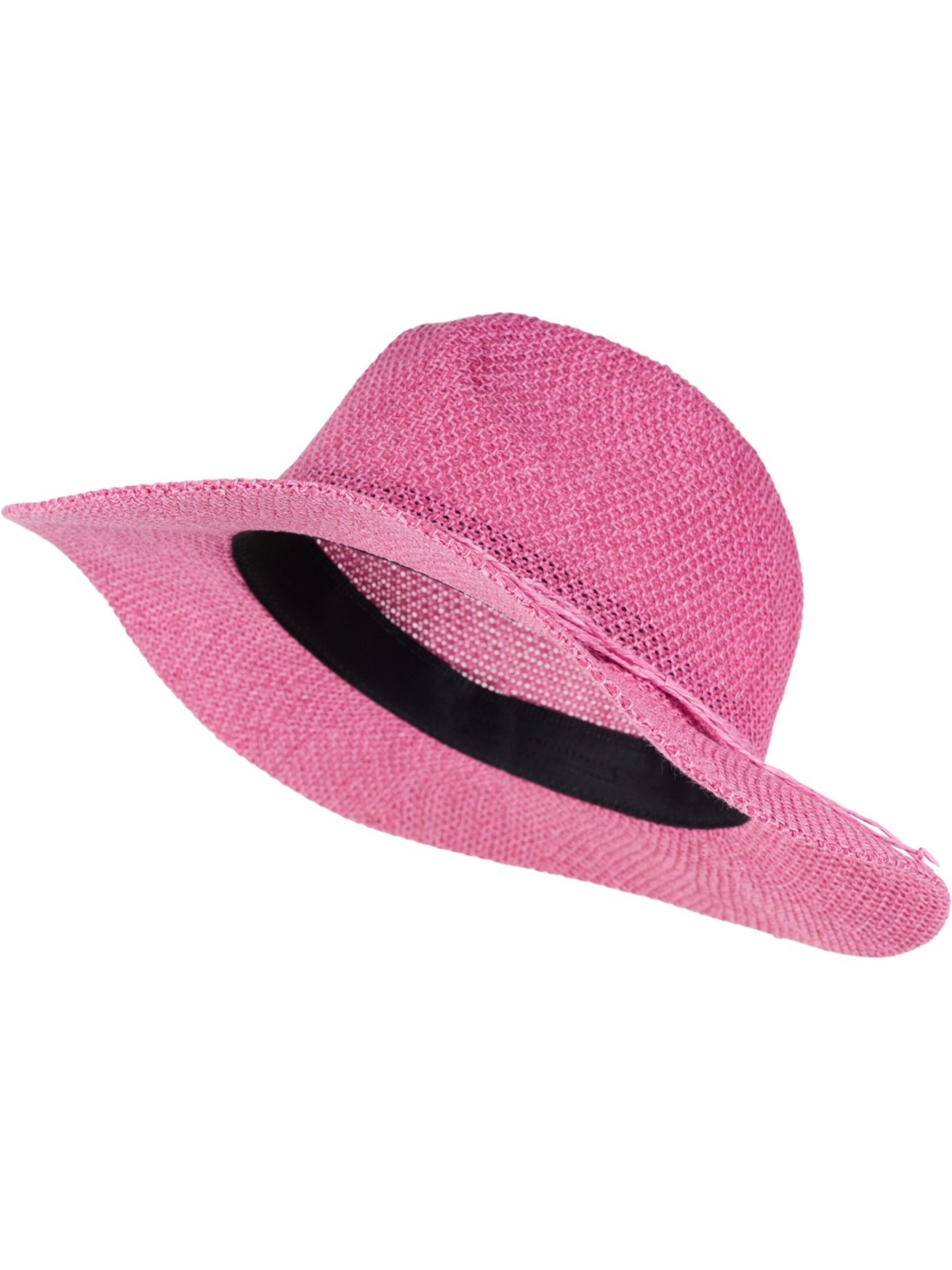 styleBREAKER Hat 'Panama Strohhut' in Pink